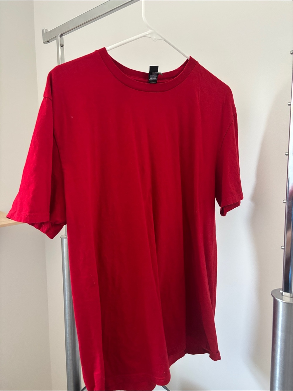 District Unisex Red Crewneck Short Sleeve Tee - 100% cotton